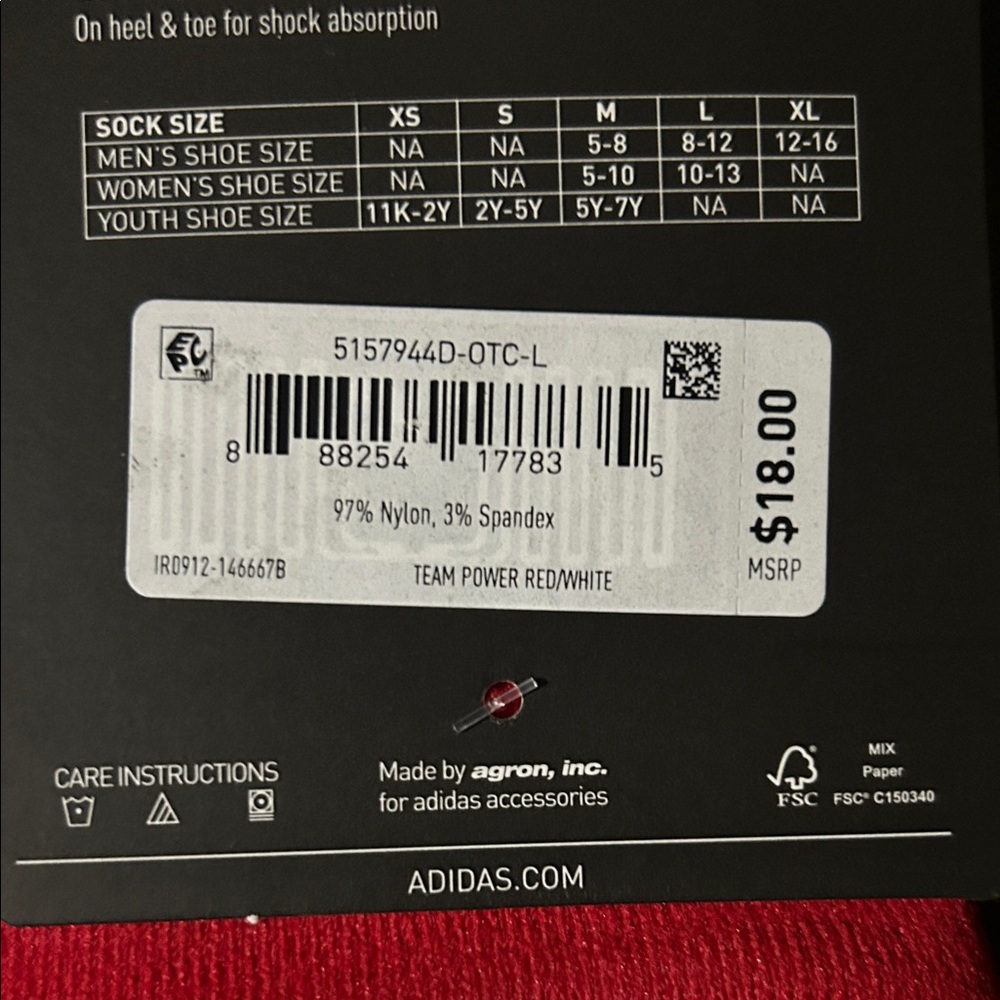 NWT Adidas Soccer Socks - Picture 3 of 3